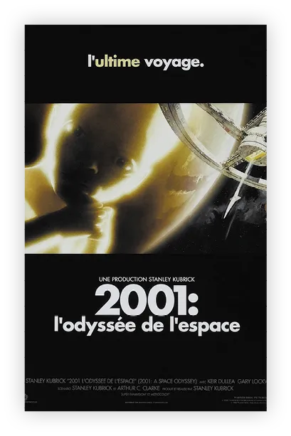 Stanley Kubrick, 2001 : L'Odyssée de l'espace
(1968).