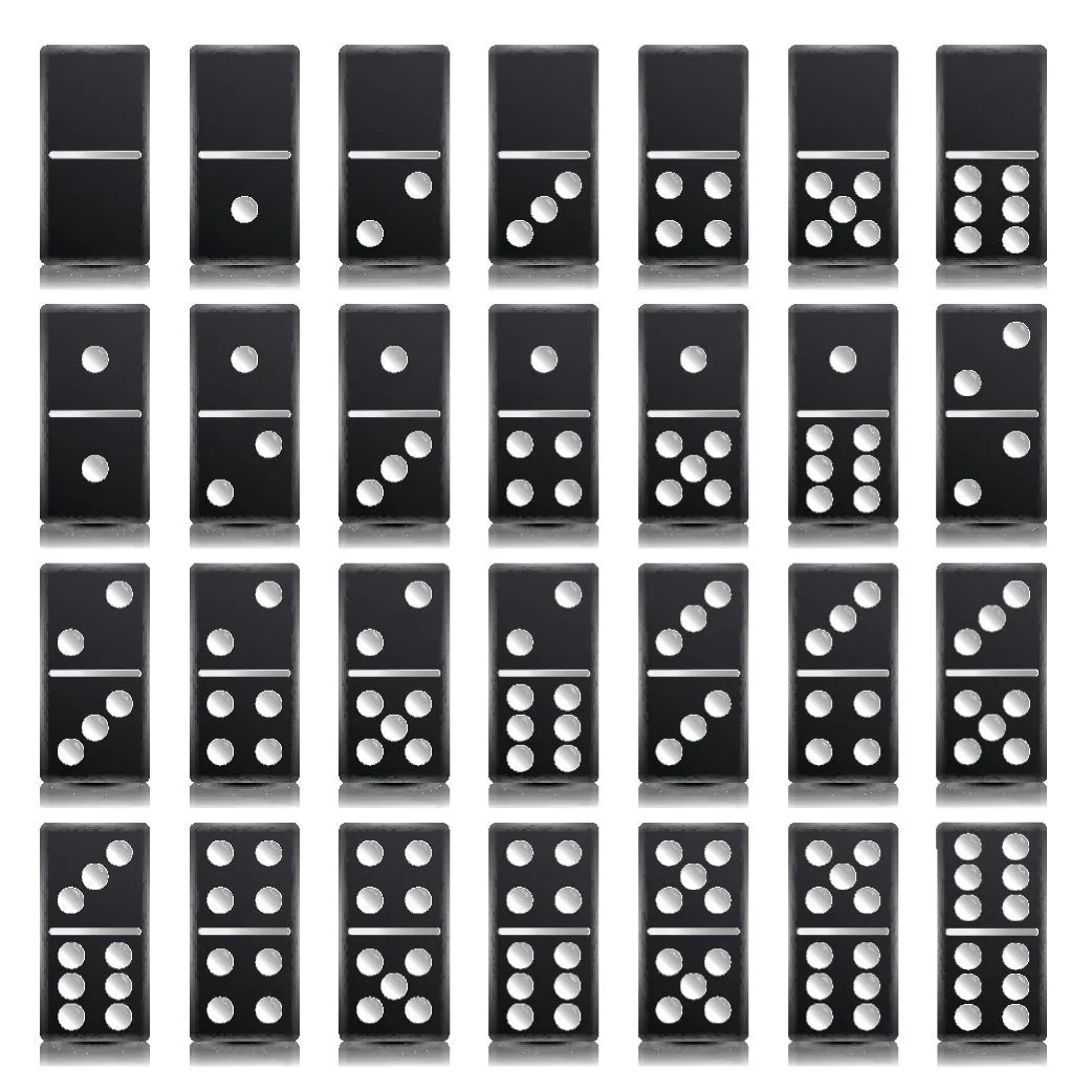 jeu de domino noir