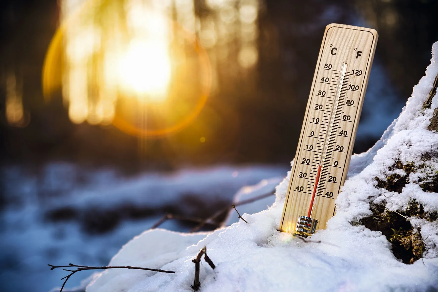 Un thermomètre peux mesurer la température de la neige