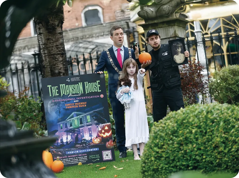 A Paranormal Investigation and Family Pumpkin patch, Facebook post by Dublin City Council, 2024.