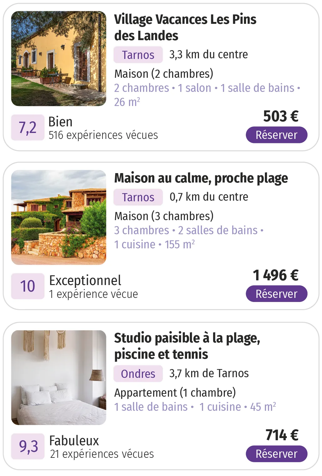 Logement à Tarnos