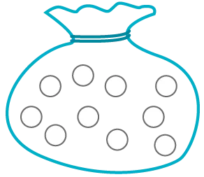 sac avec boules