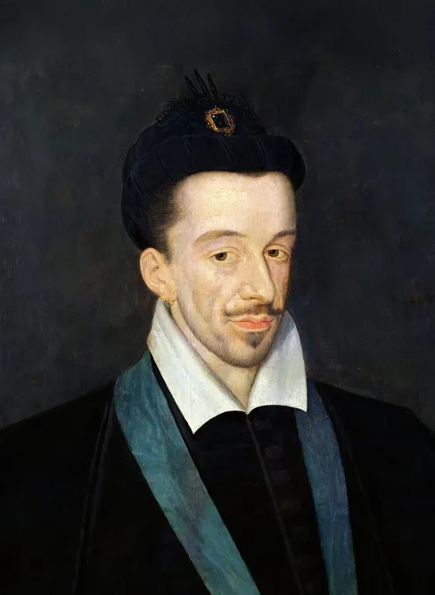 François Quesnel, Portrait d'Henri III, vers 1582, huile sur panneau, musée du Louvre, Paris.