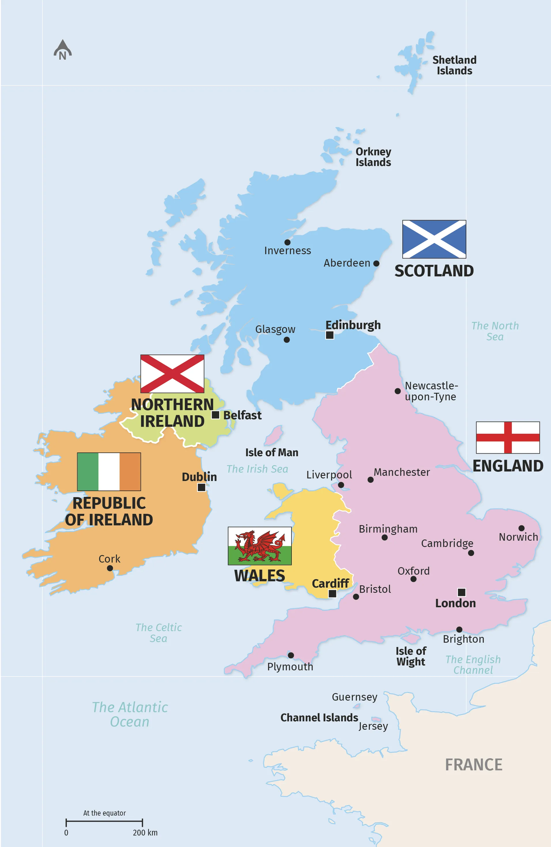 The British Isles.