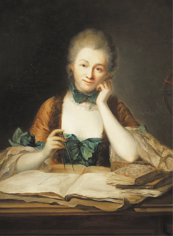 Maurice Quentin de la Tour, Portrait de la marquise de Châtelet, XVIIIe siècle.