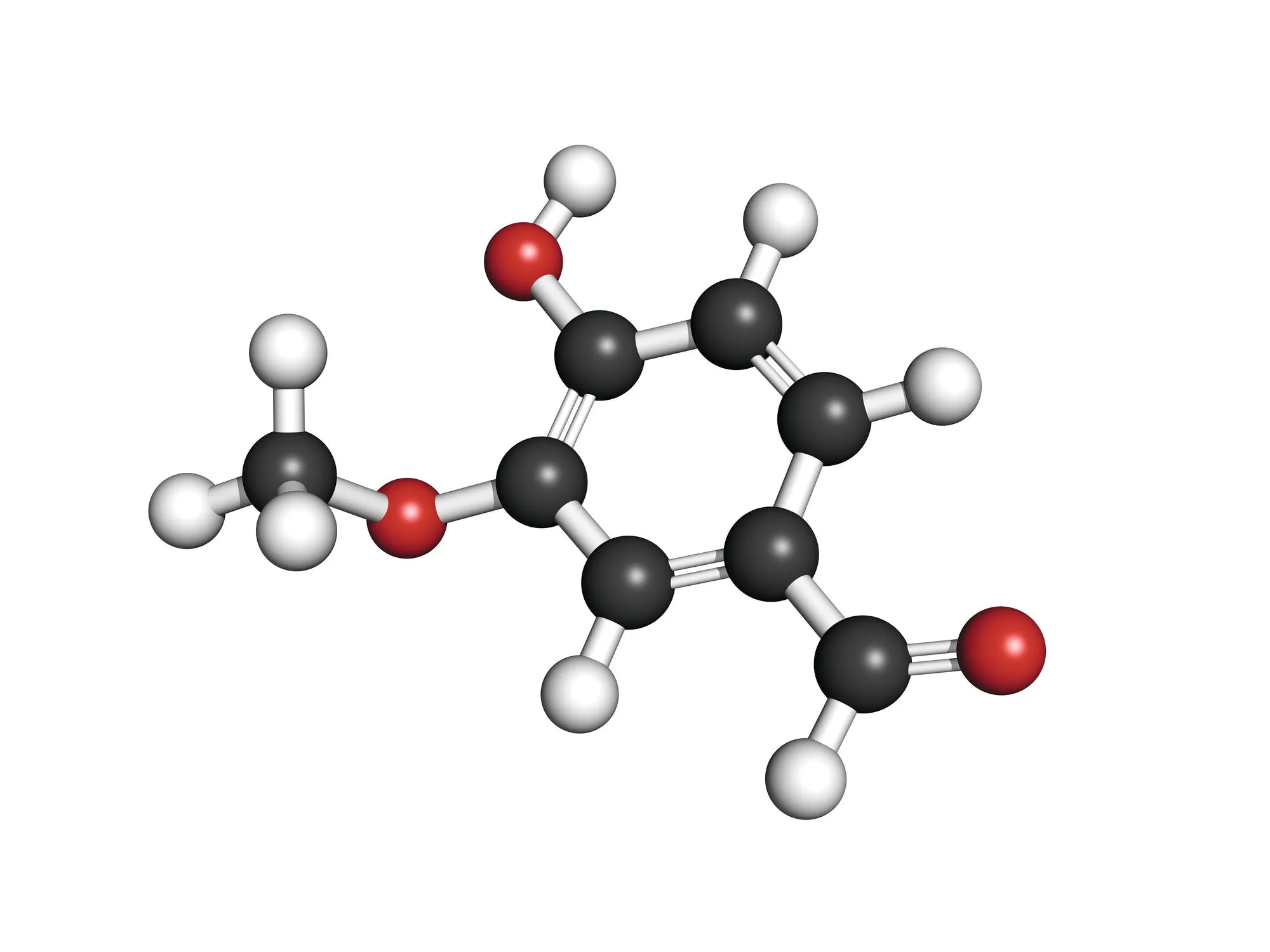 Molécule de la vanilline
