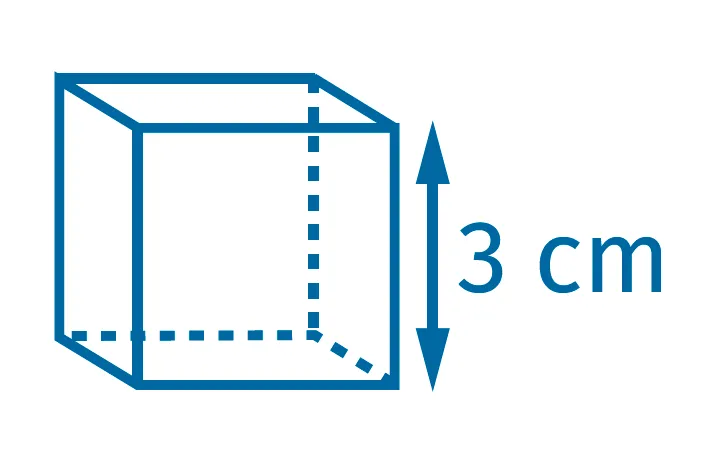 cube bleu
