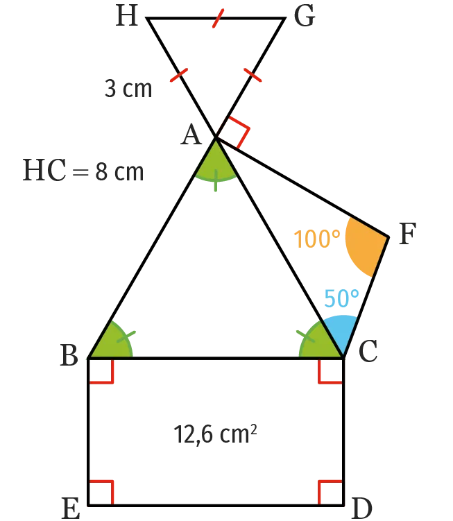 figure géométrique avec triangles et angles