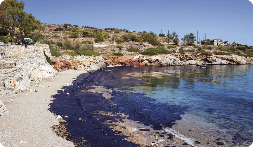 Déballastage de pétrole