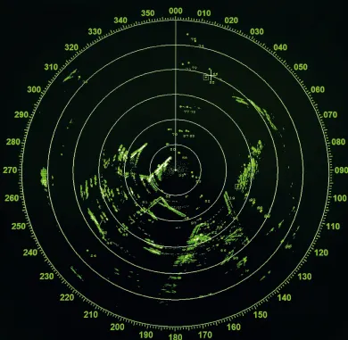 Radar d'un navire