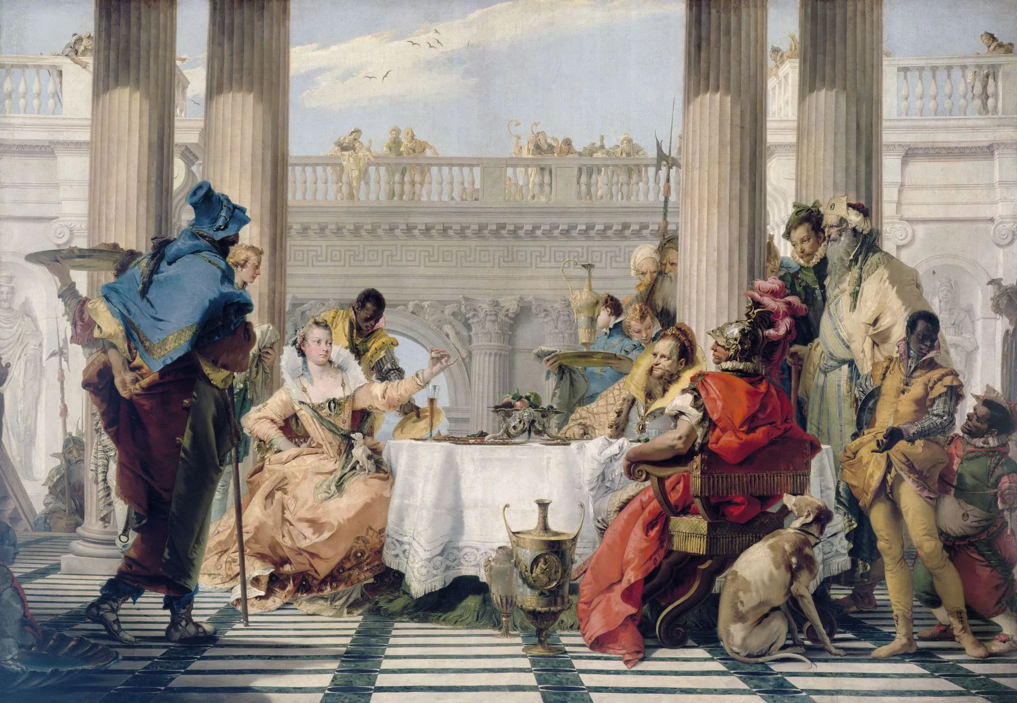  Giovanni Tiepolo, Le Banquet de Cléopâtre, v. 1743-1744.