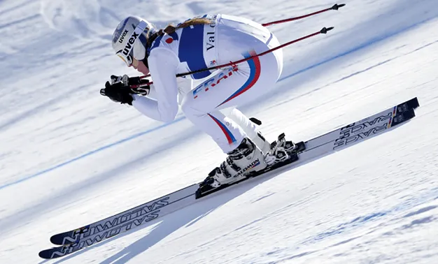 Photograhie d'un skieur alpin