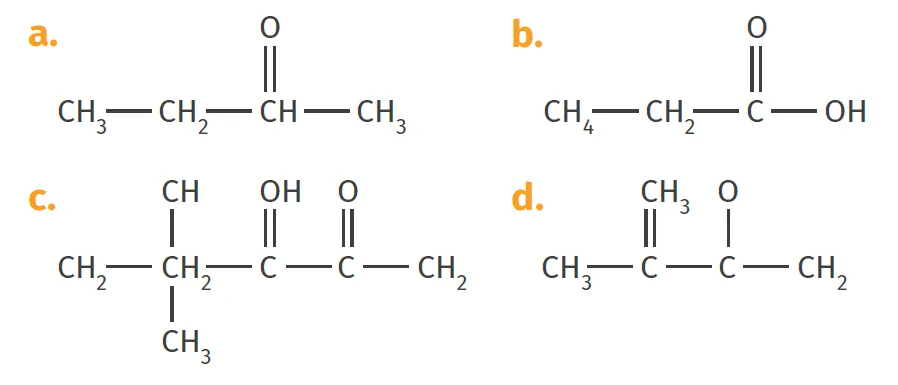 molécules formules semi-développées