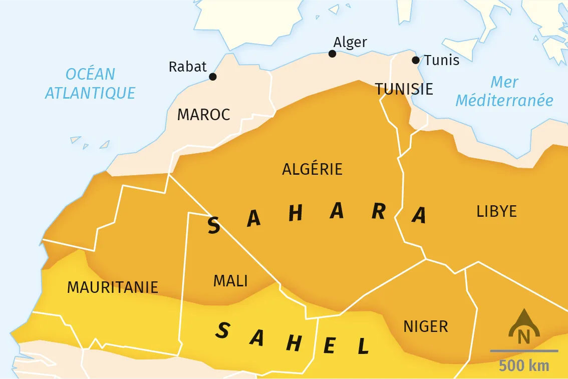 Le Sahara en Algérie.