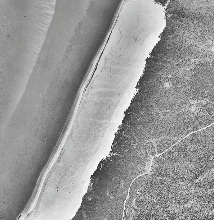 Vues aériennes de la dune du Pilat en 1950