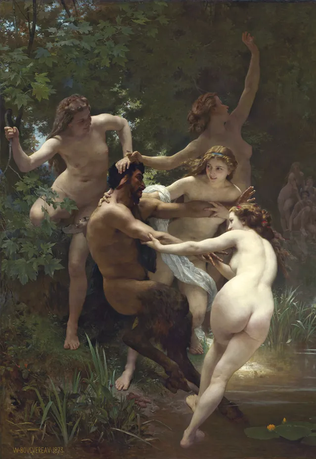 Nymphes et satyre