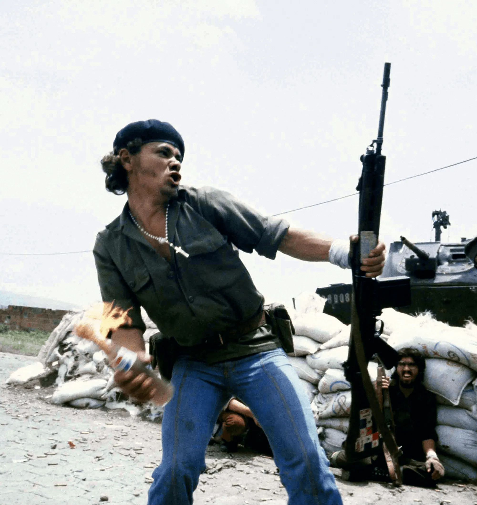 Susan Meiselas, Molotov Man, 16 juillet 1979, photographie (détail)