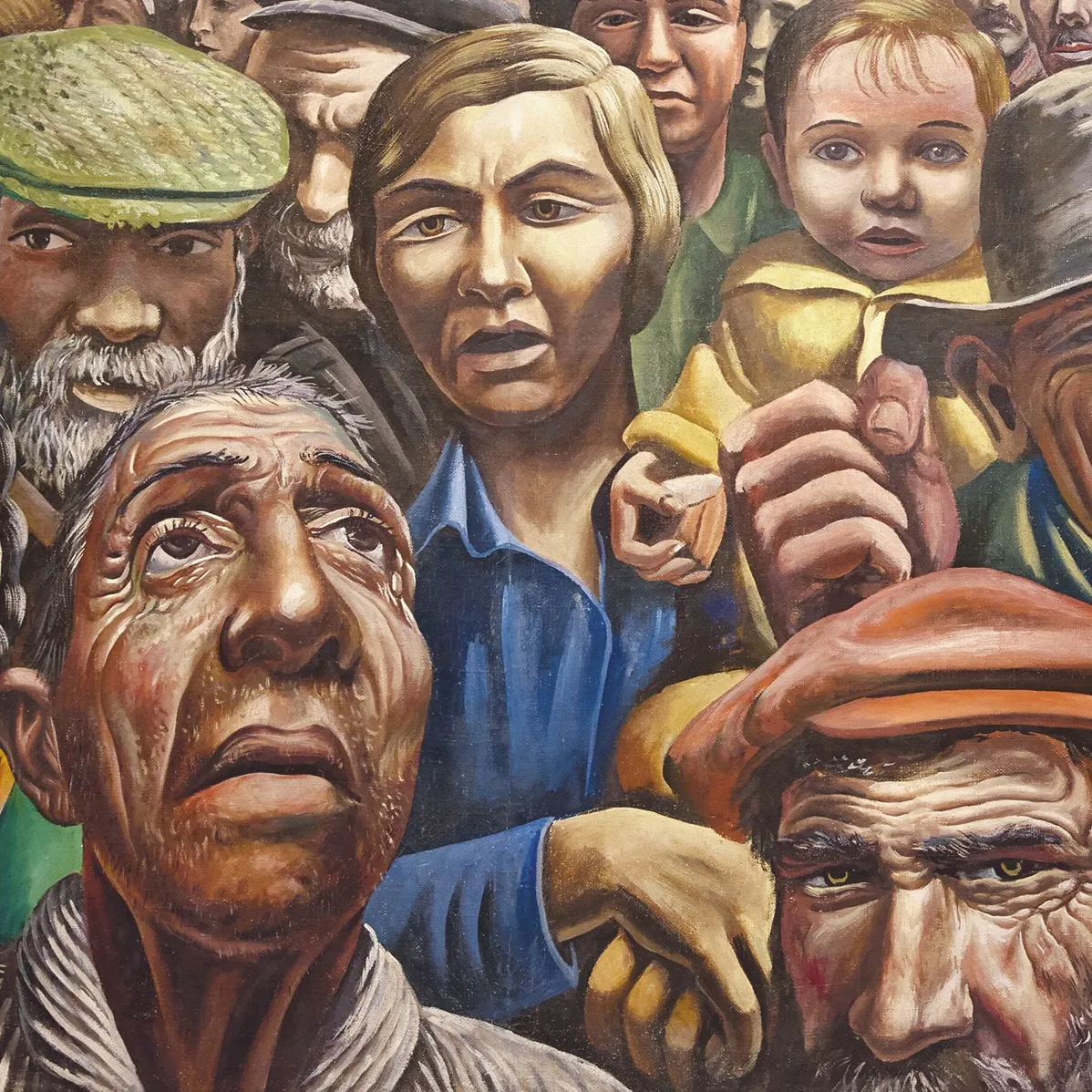Les conséquences de la crise de 1929 en Amérique latine, peinture Javier Larrea