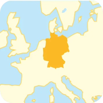 Carte d'Allemagne