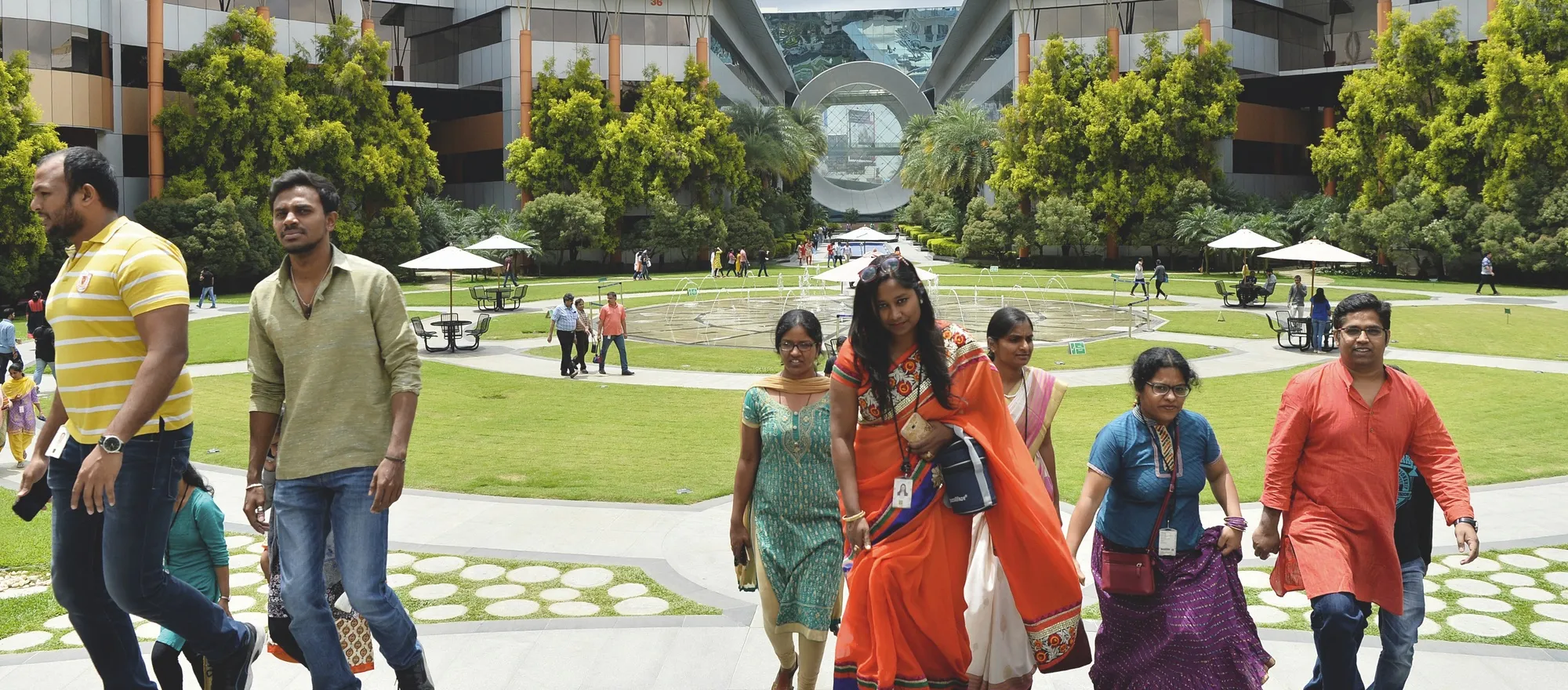 Le campus d'Infosys à Bangalore (Inde)