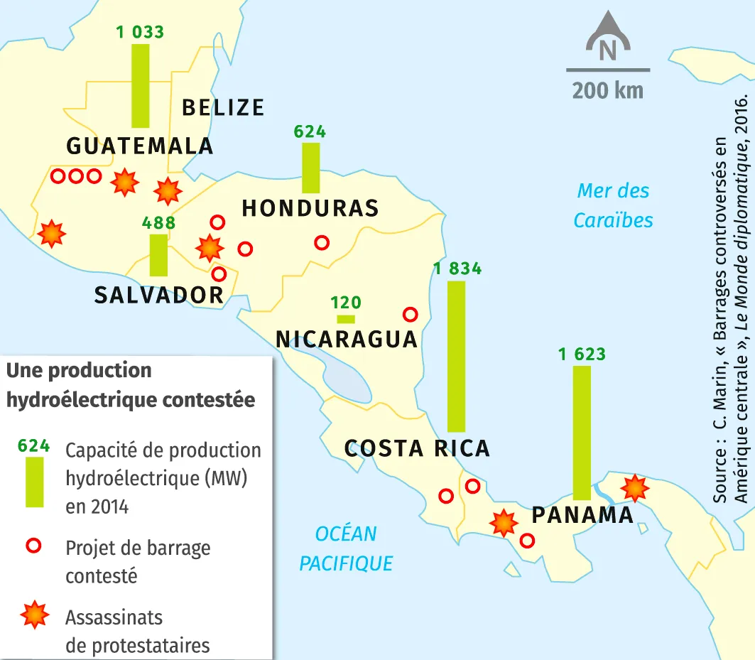 Barrages controversés et conflits fonciers en
Amérique centrale
