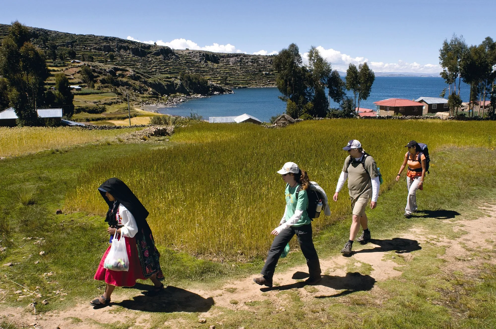 Île d'Amantani, sur le lac Titicaca, Pérou