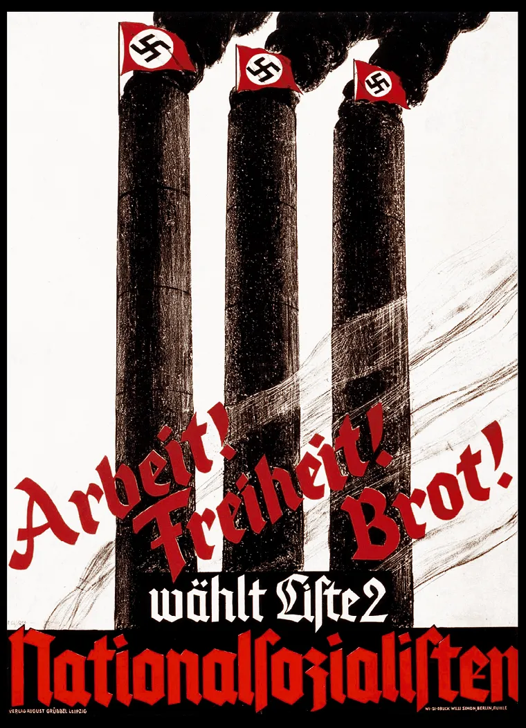 Une affiche de propagande nazie