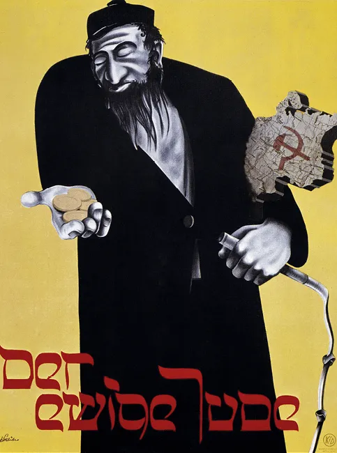 Affiche anonyme de lʼexposition « Le Juif éternel », 1937