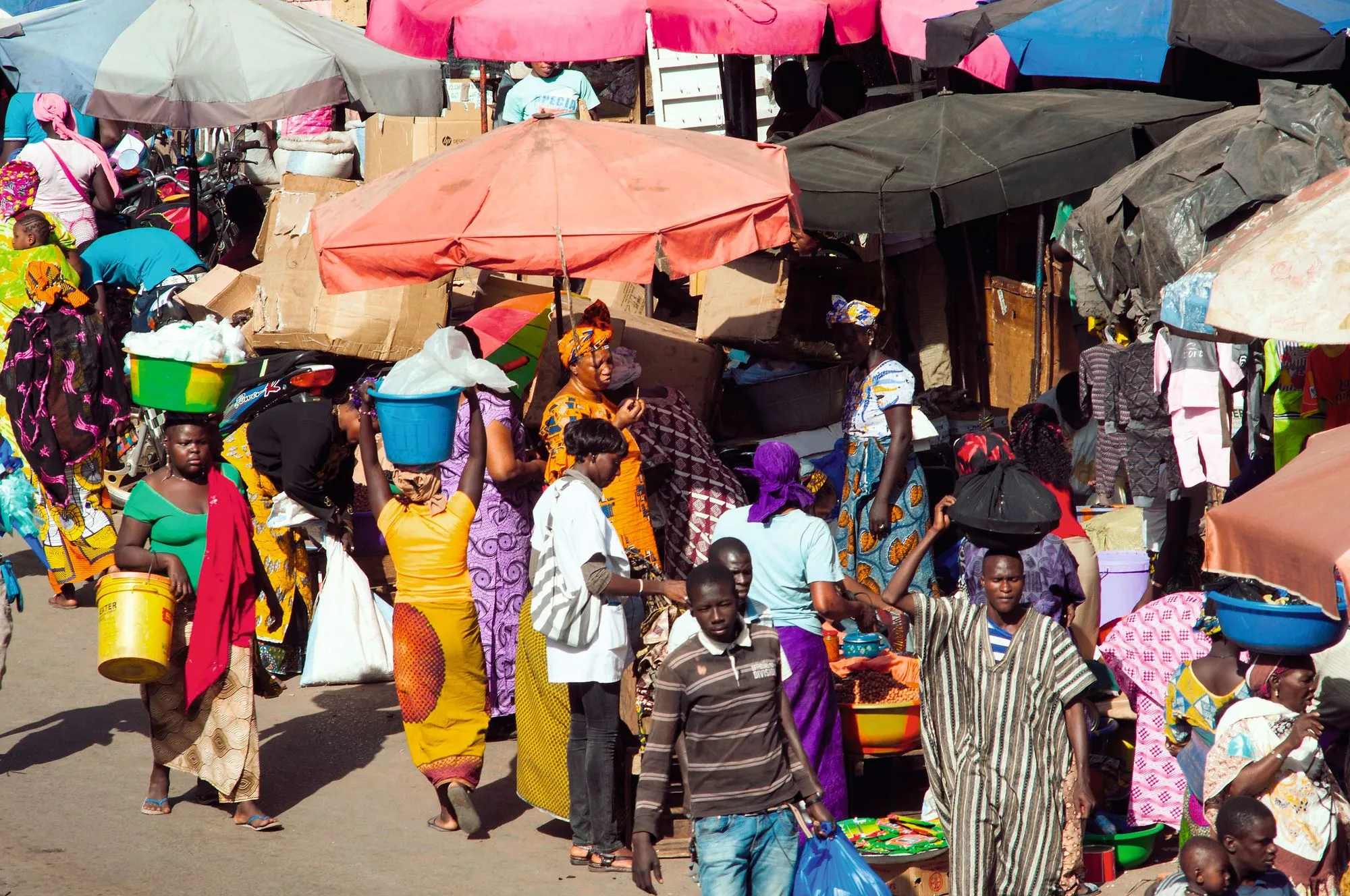Scène de marché à Bamako