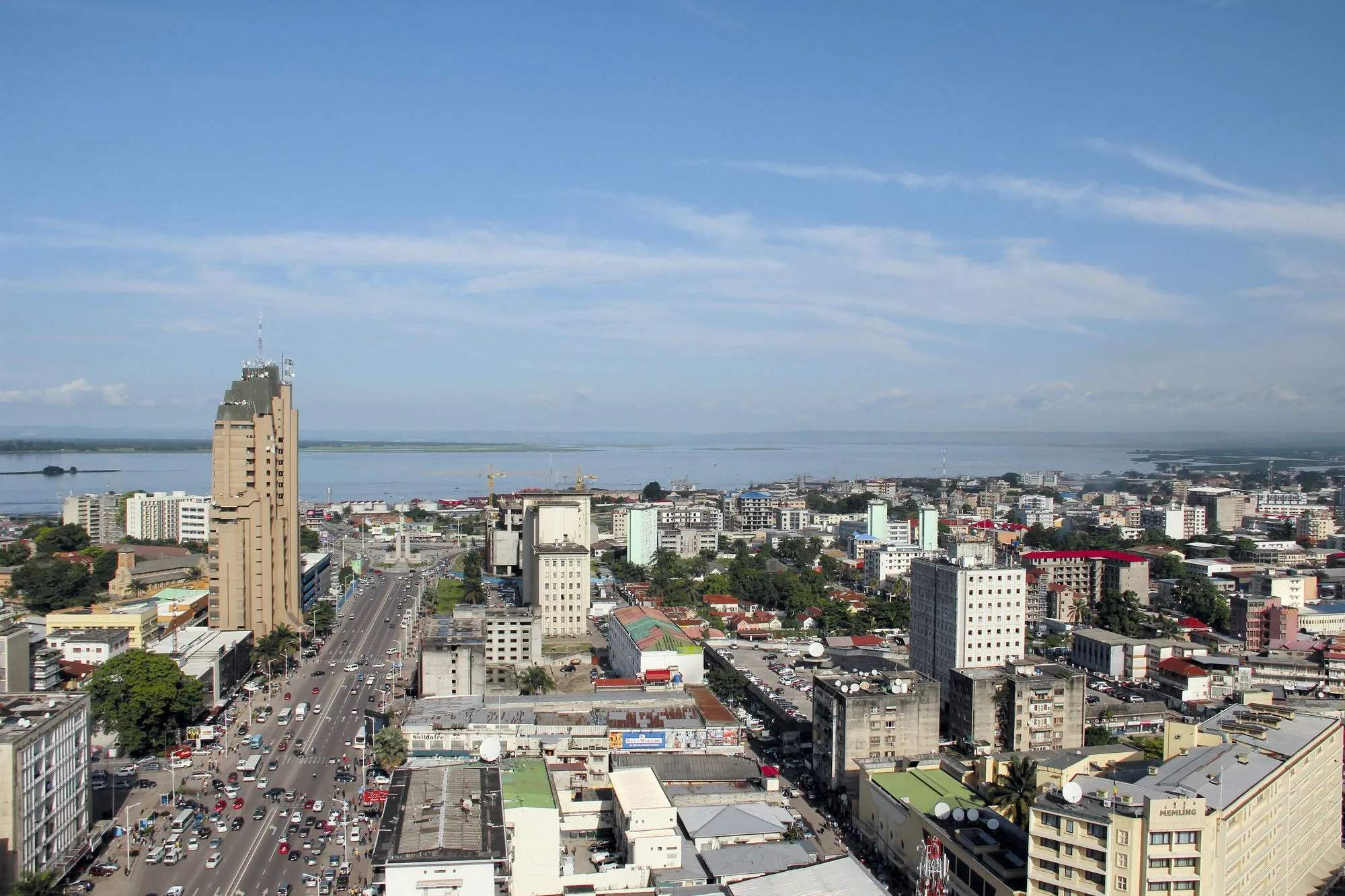 Vue de Kinshasa, capitale de la République démocratique du Congo (RDC)
