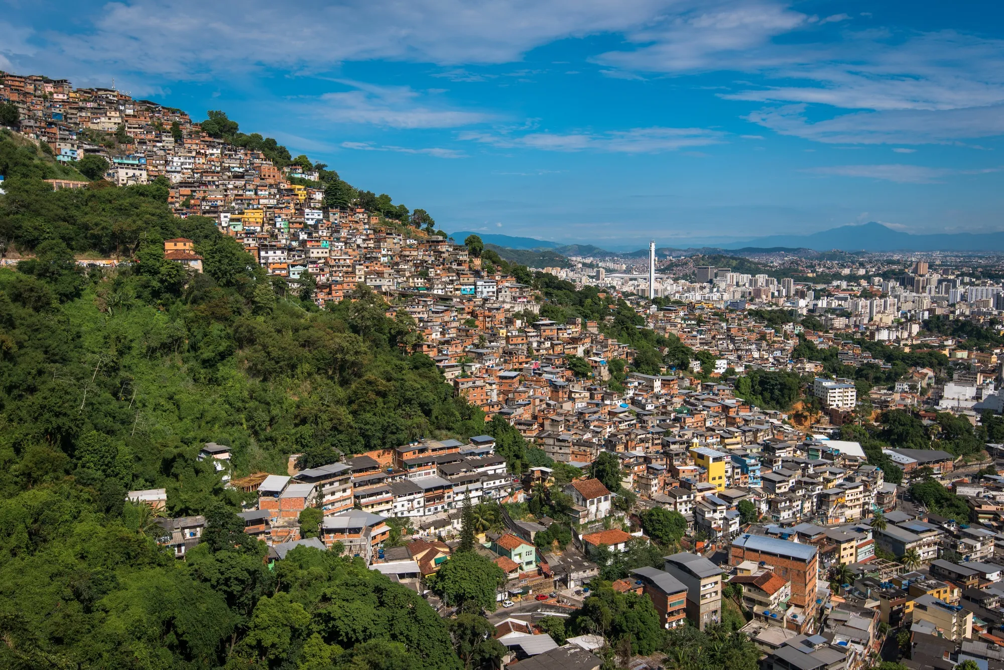 Les favelas sur les hauteurs de Rio de Janeiro