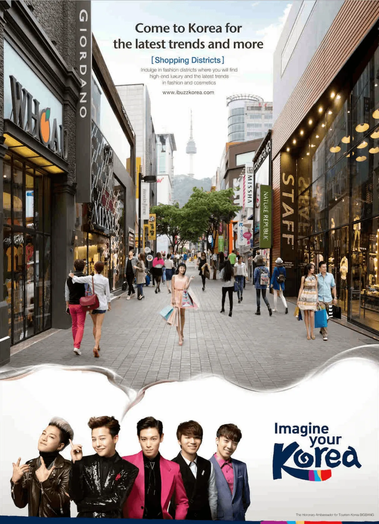 Campagne de marketing réalisée par Imagine your Korea en 2014