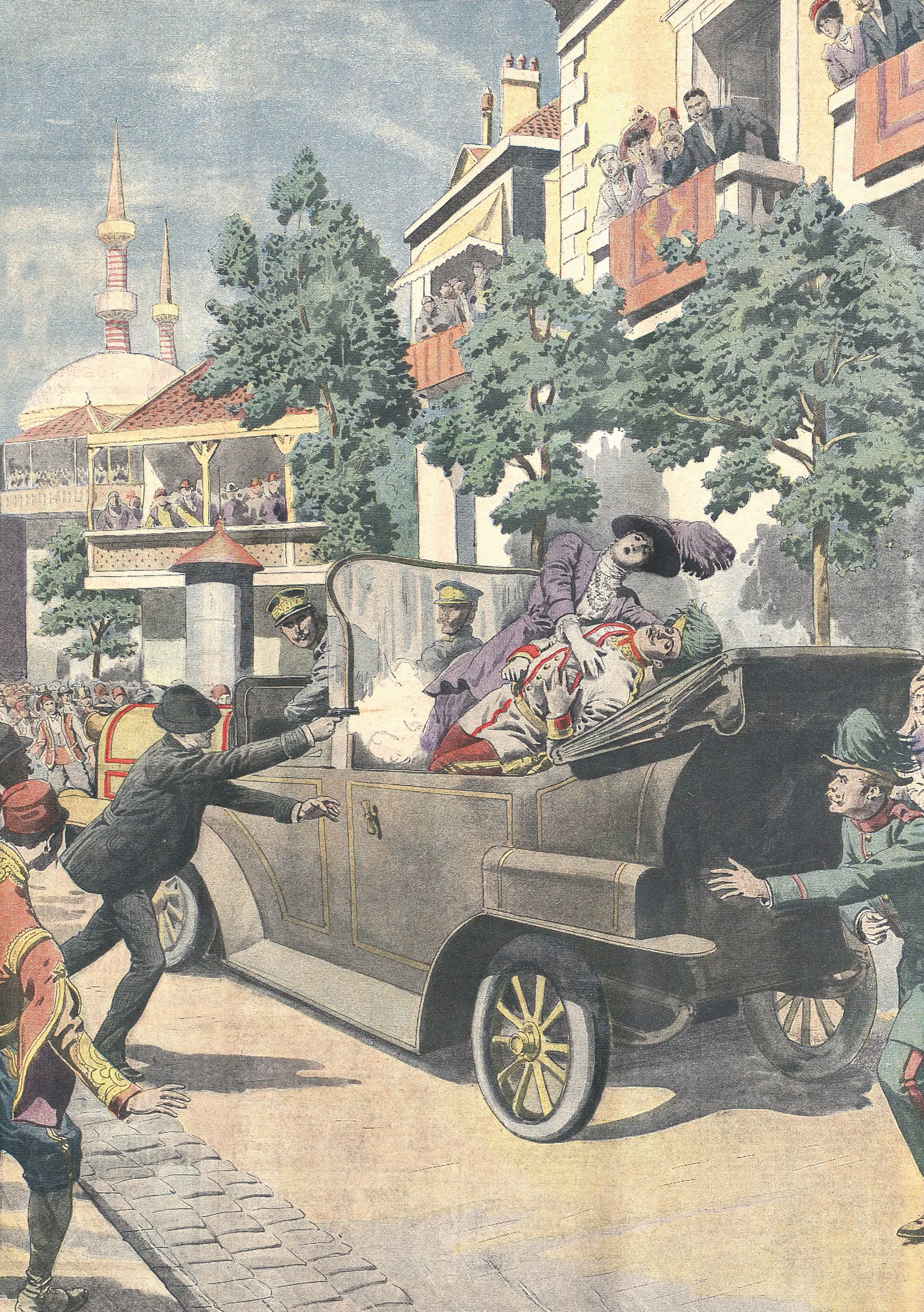 Illustration de la une du Petit Journal, 12 juillet 1914.