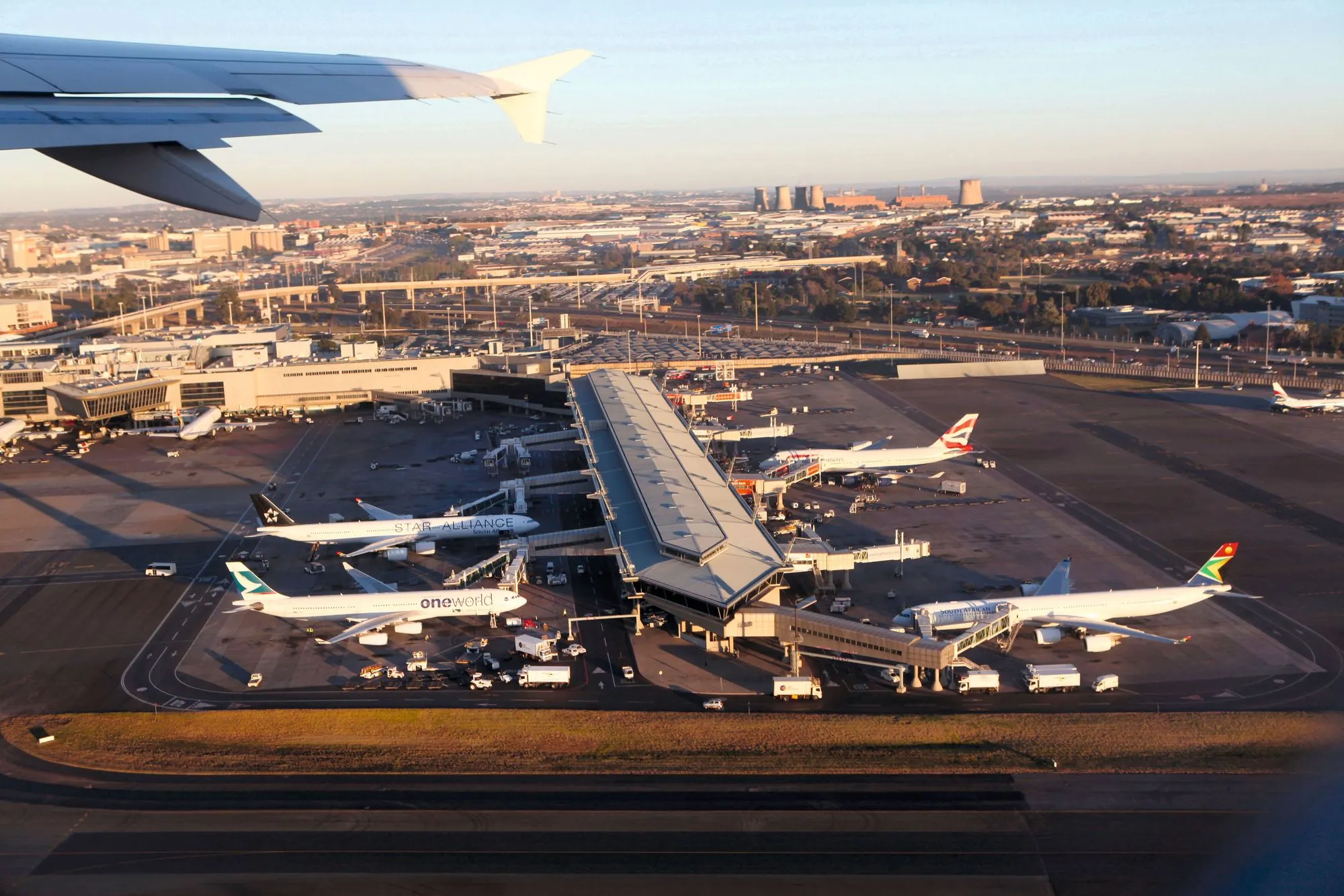 L'aéroport de Johannesburg