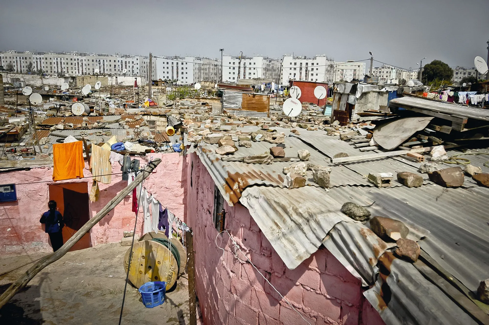 Un bidonville à Casablanca