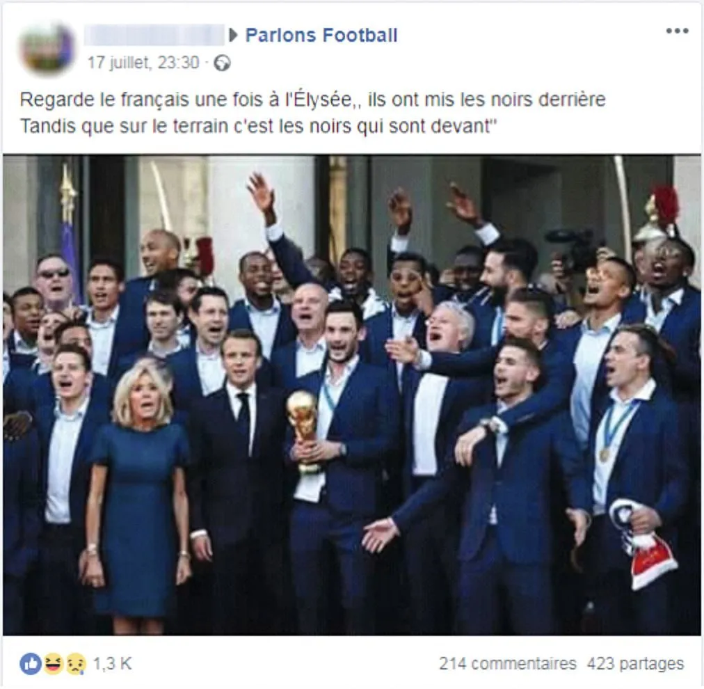 Un tweet ironise sur l'accueil réservé
par l'Élysée à l'équipe de France victorieuse
