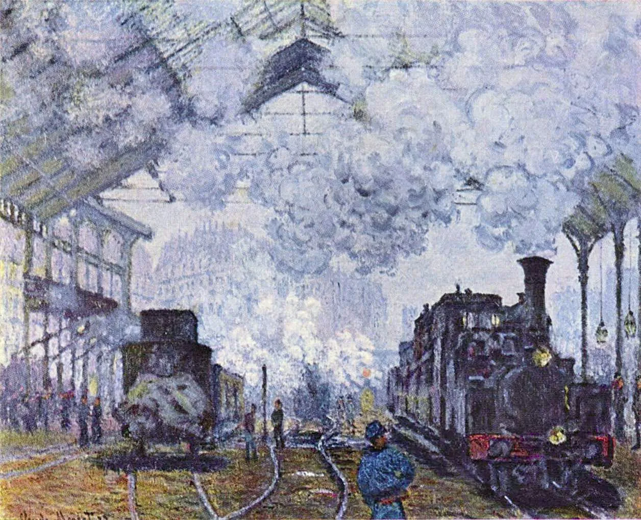 Claude Monet, La Gare Saint- Lazare, 1877, huile sur toile.