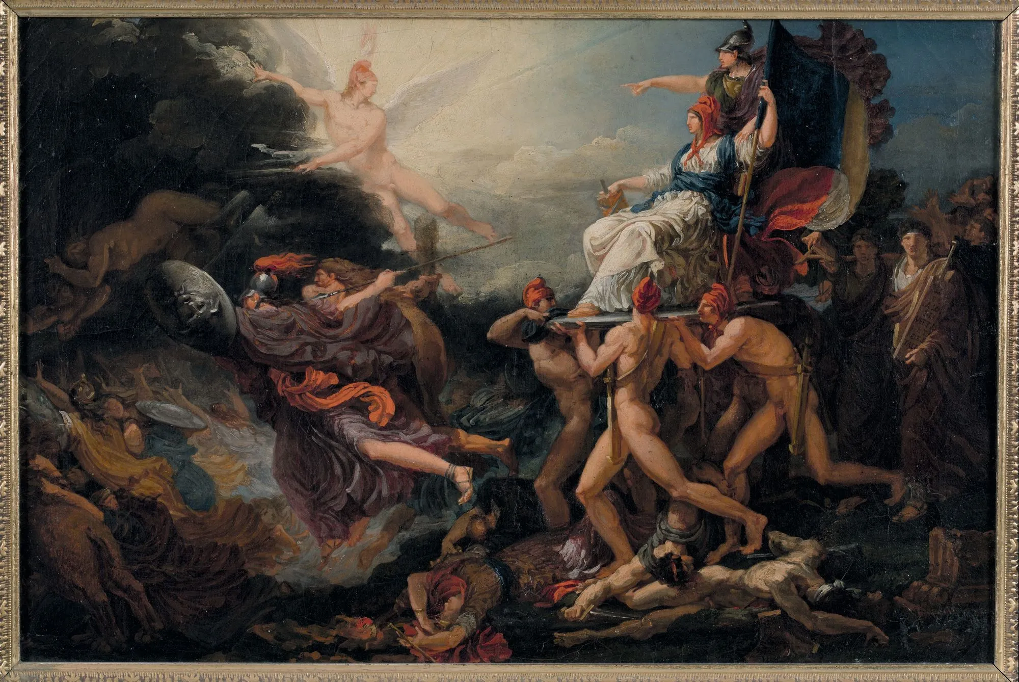 Jacques Réattu, Le Triomphe de la Liberté, 1794, huile sur toile, 34 x 47 cm, musée Réattu, Arles.