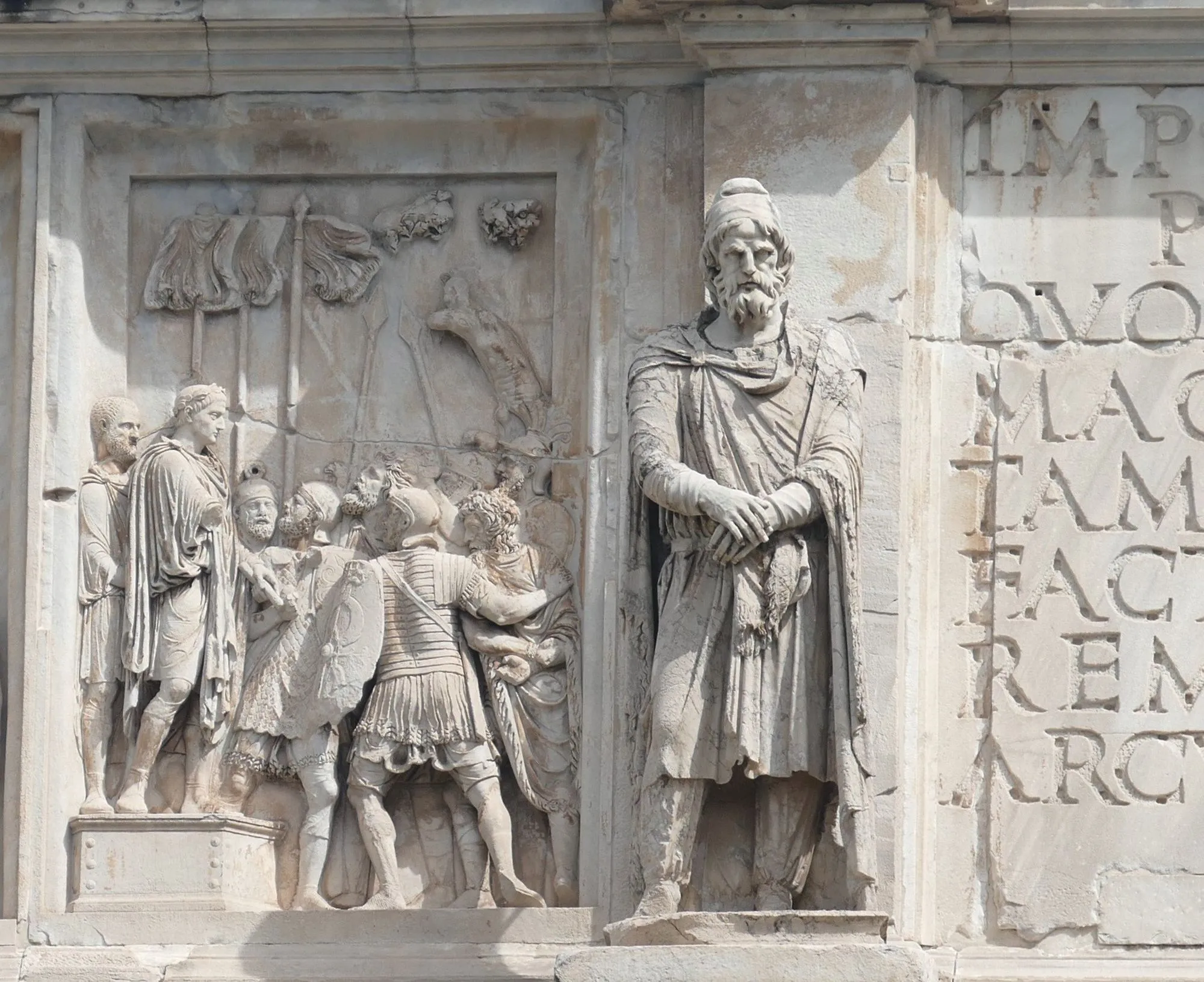 Arc de Constantin (détail), 315 apr. J.-C., Rome