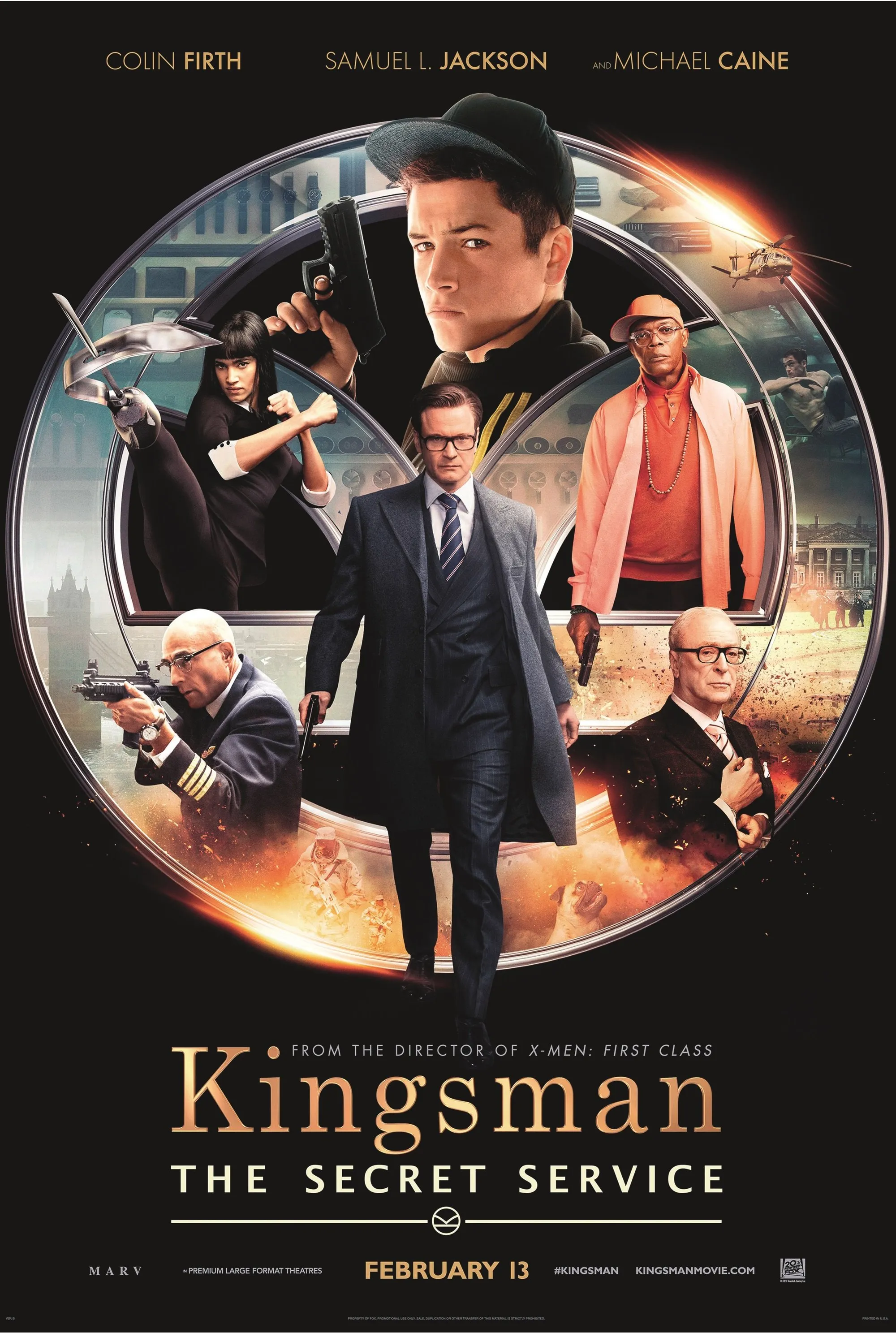 Kingsman: The Secret Service, by Matthew Vaughn, 2015.