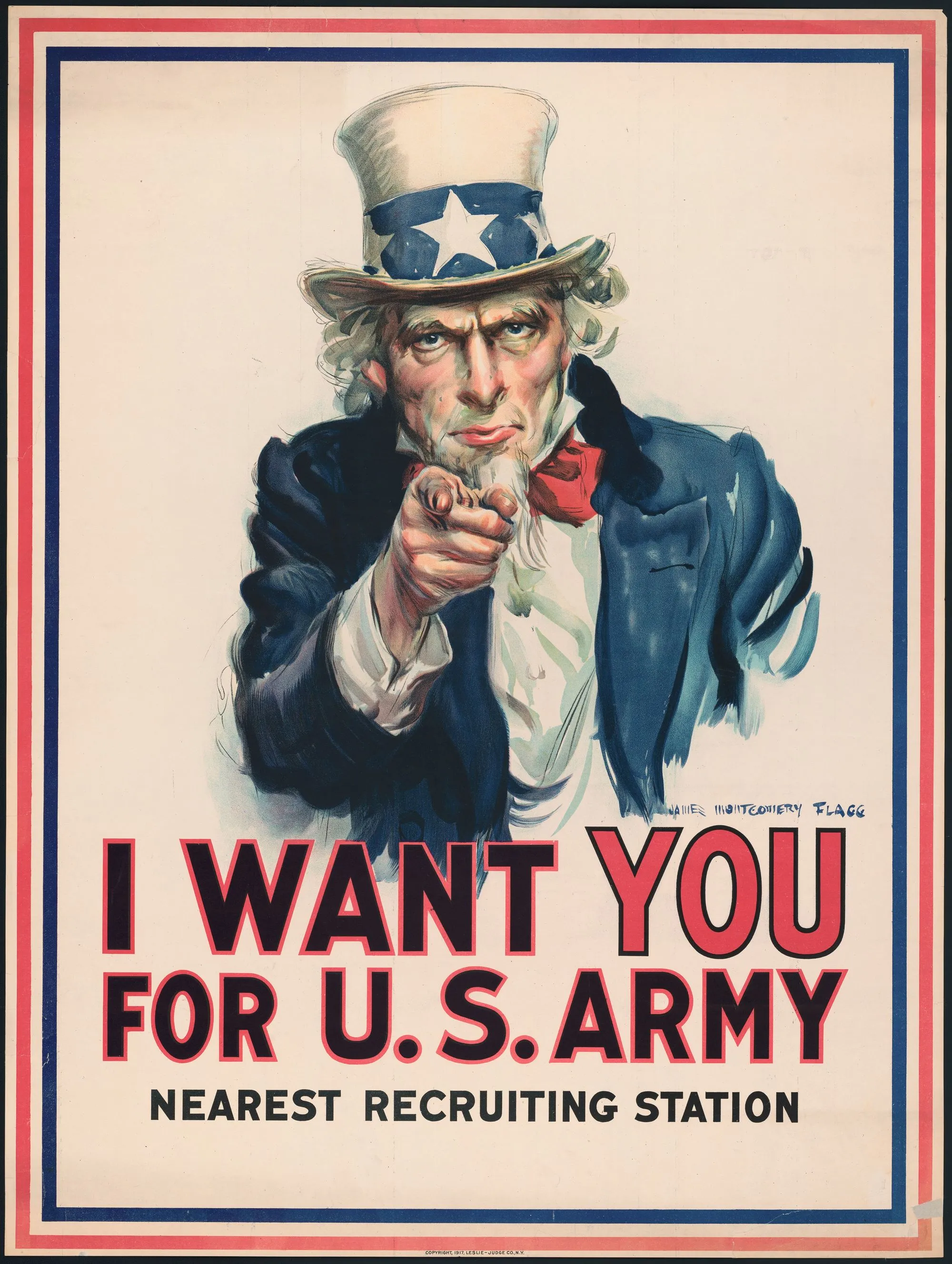 Uncle Sam, James Montgomery Flagg, 1917
