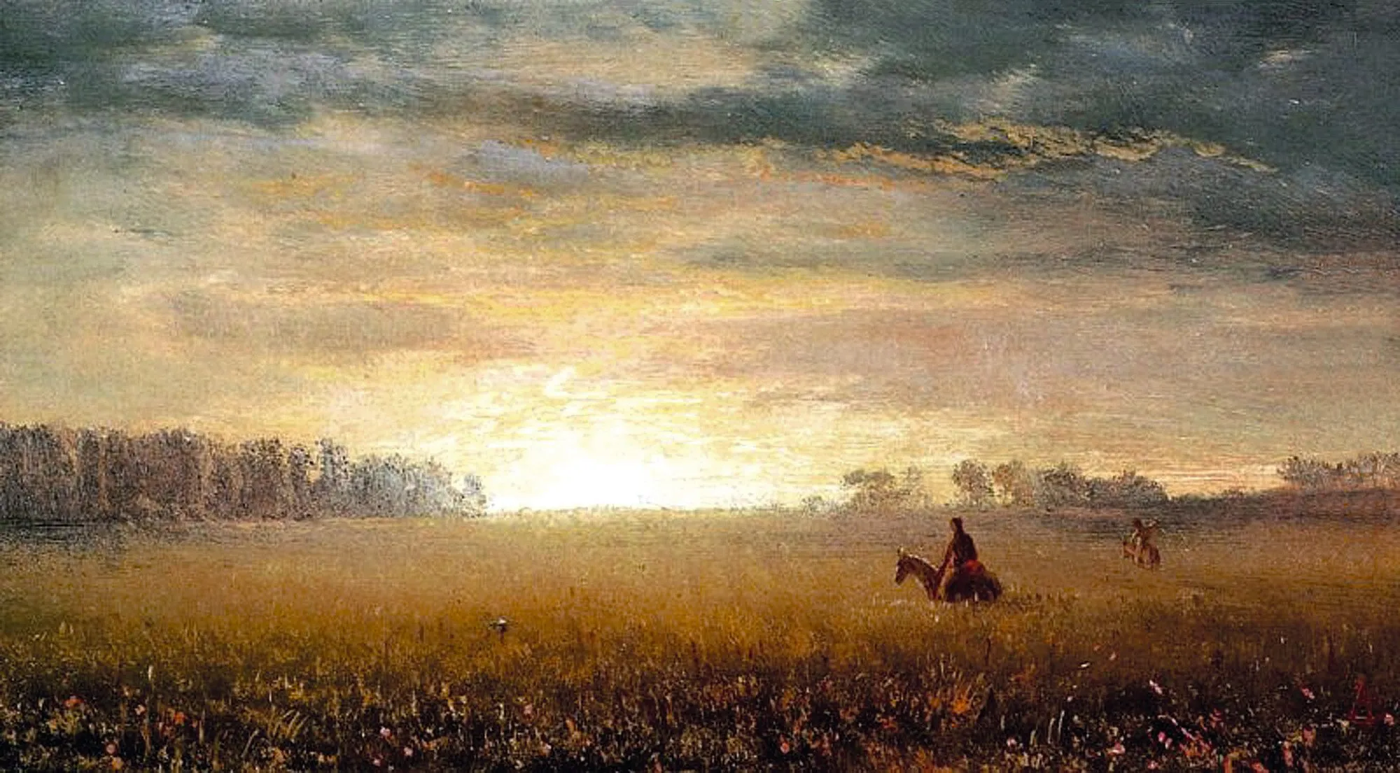 Sunset of the Prairie, Albert Bierstadt, 1863.