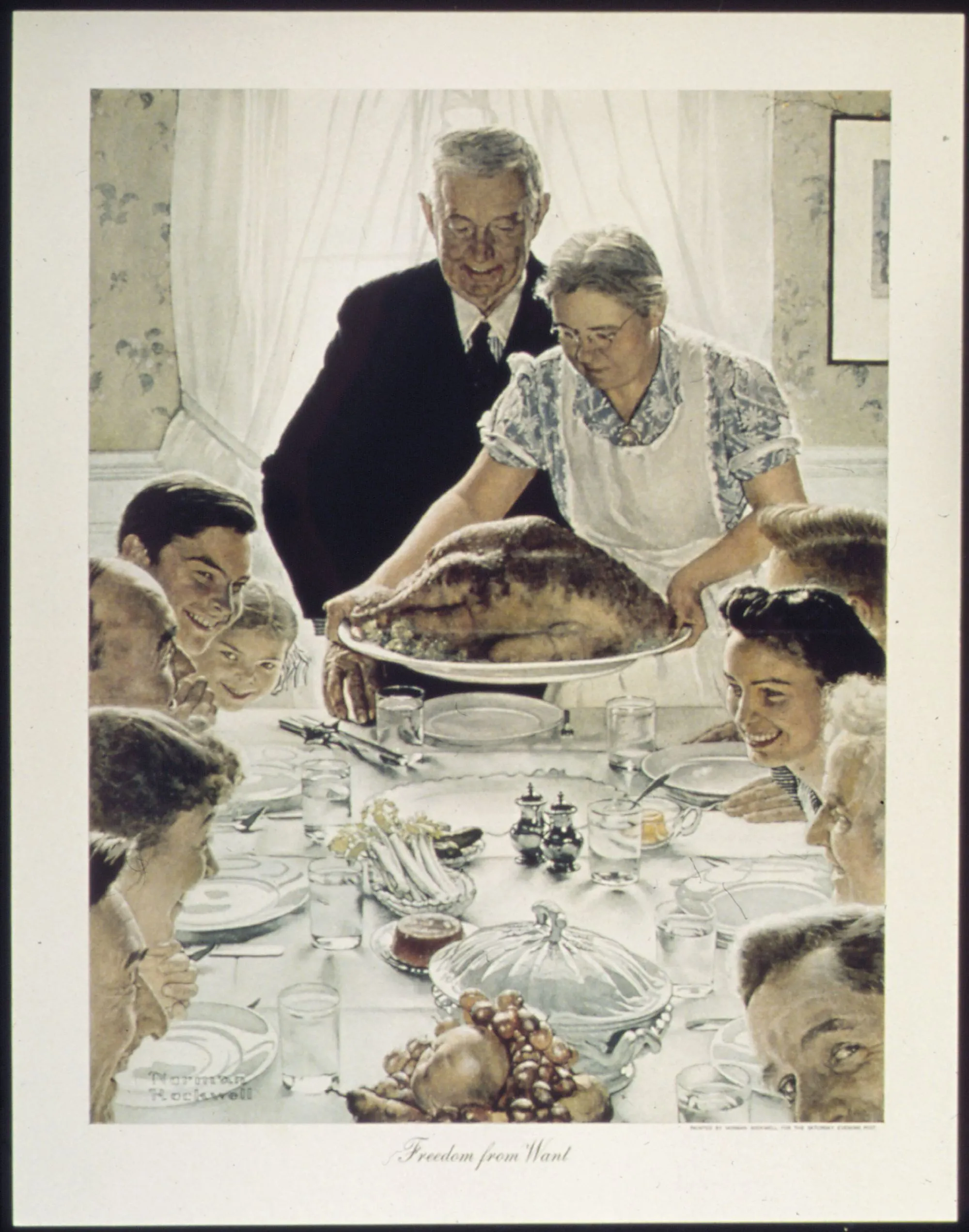 Freedom from want, Norman Rockwell, 1942.