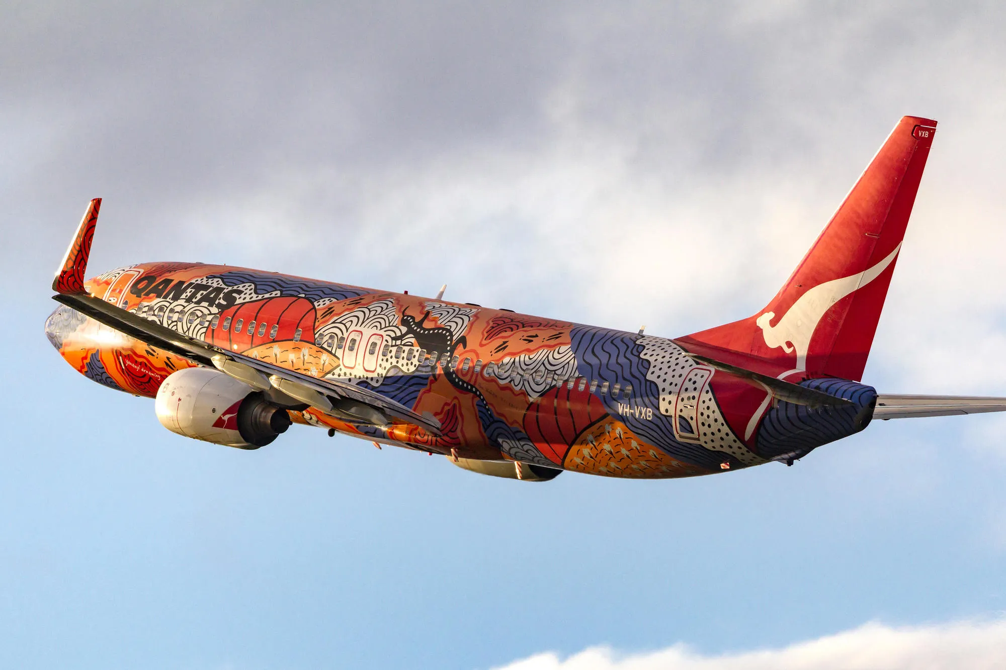 A plane of the Qantas Airline Company, 2011.