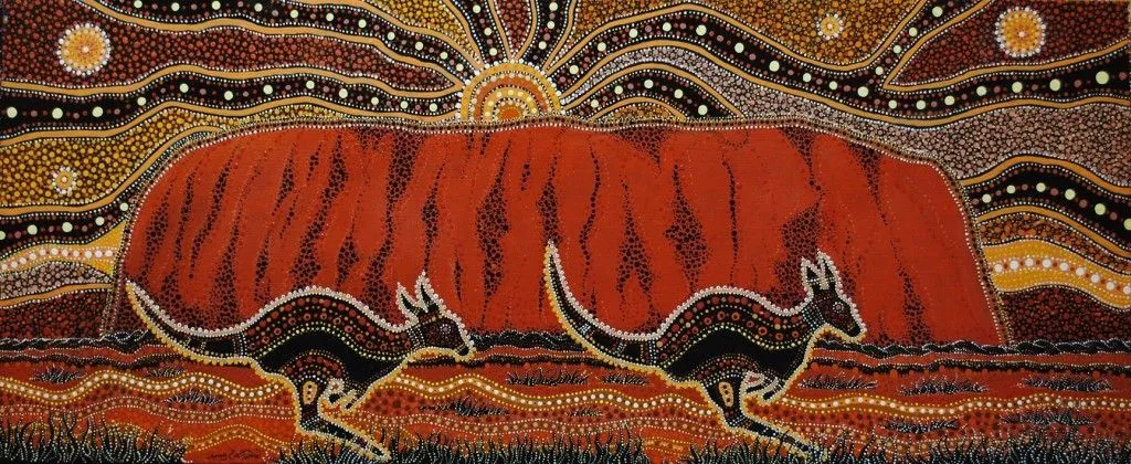 Uluru, Danny Eastwood, Karlangu Aboriginal Art Center, 2017.
