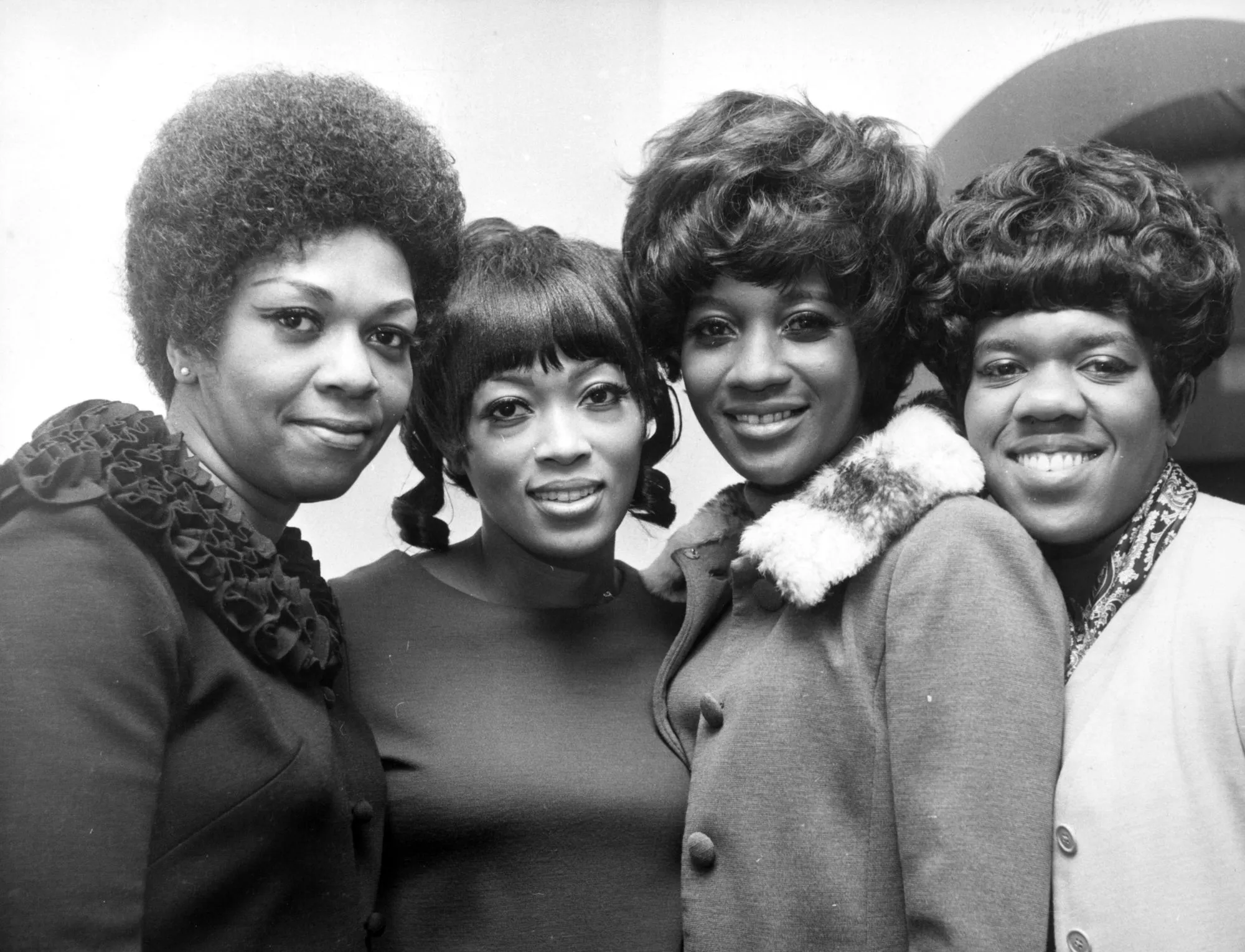 The Sweet Inspirations band (from left to right): Cissy Houston (Whitney Houston's mother), 
Myrna Smith, Sylvia Shemwell and Estelle Brown, 1968.