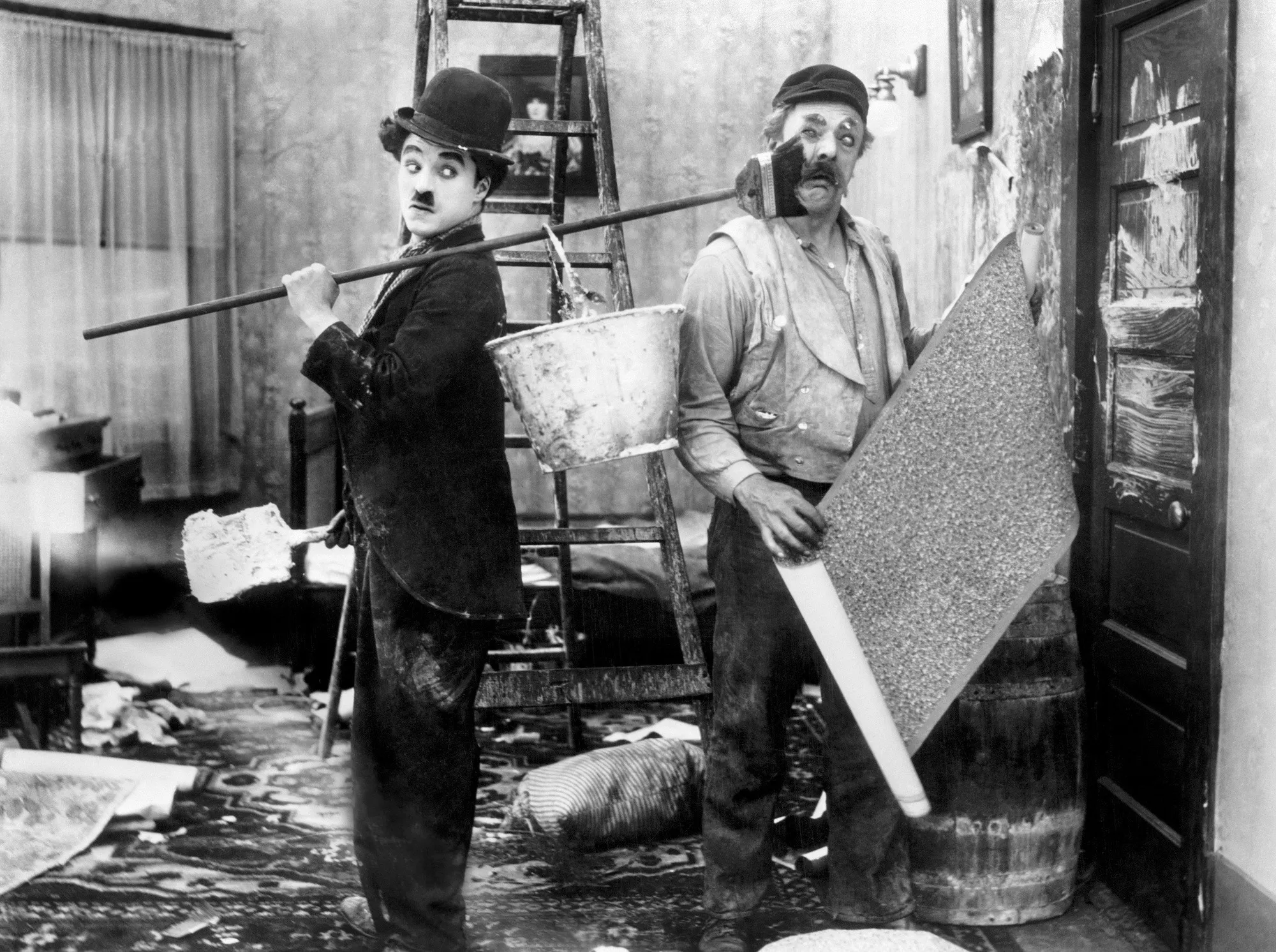 Work, by Charlie Chaplin, 1915.