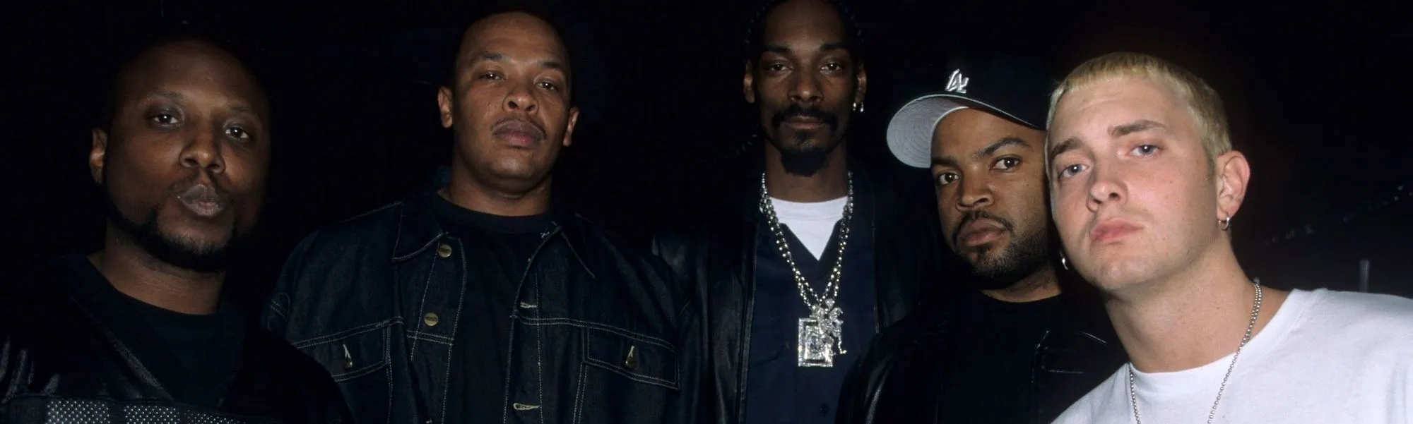 Dr DRE, Snoop Dogg, Ice Cube and Eminem, 2000