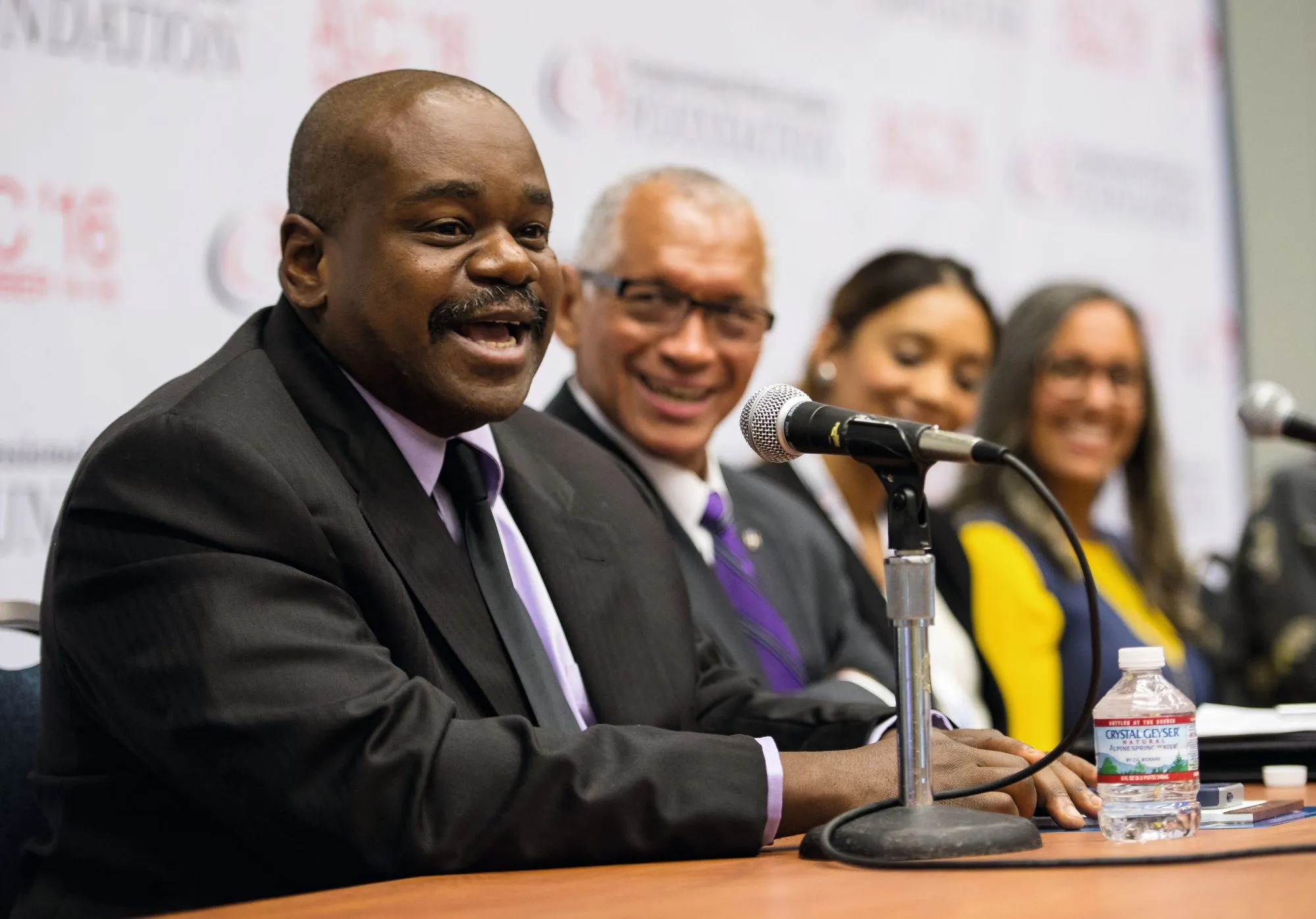 Rudy L. Horne participates in a panel discussion on Women in STEM, 2016.