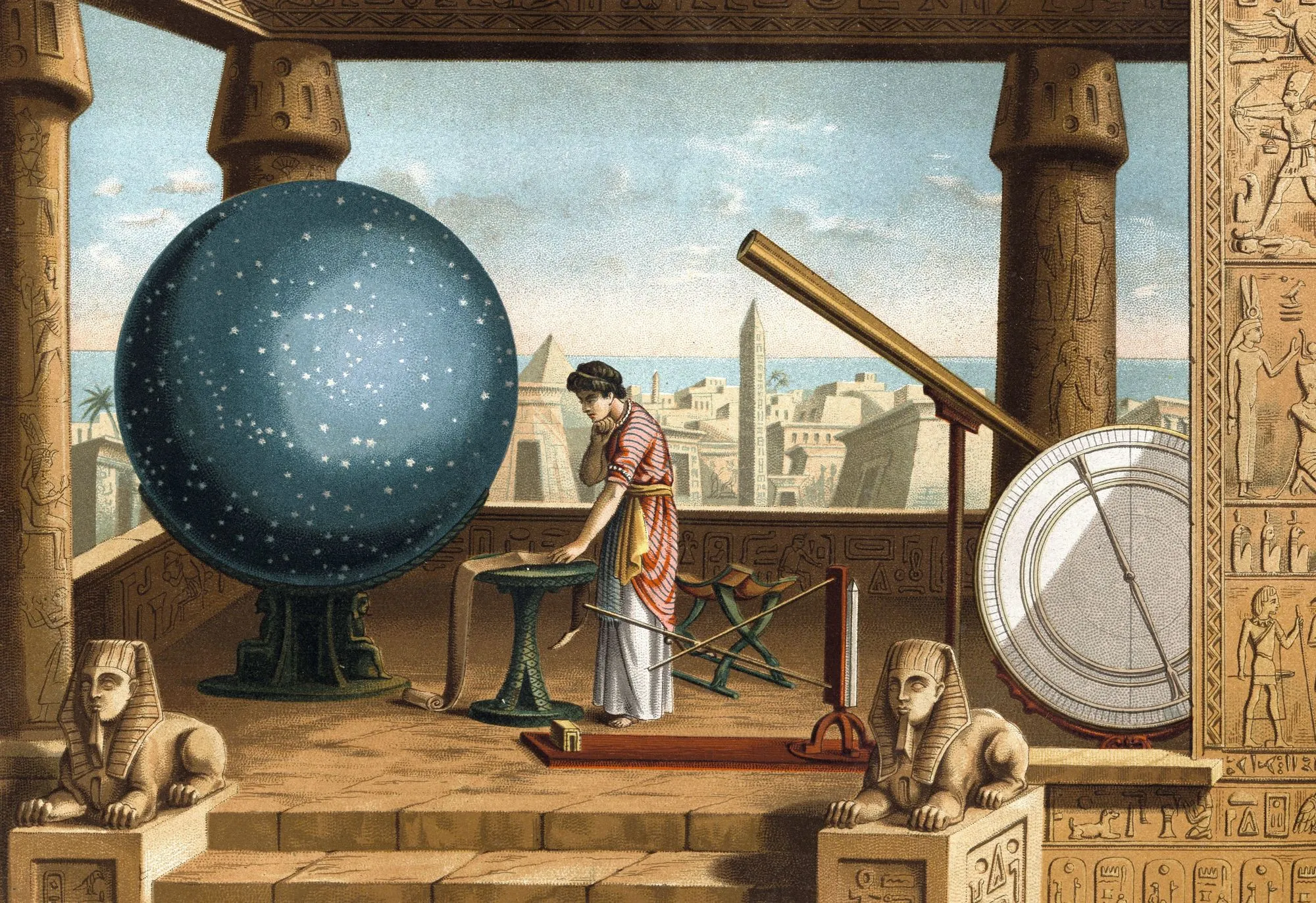 Ptolémée, dans l'observatoire d'Alexandrie